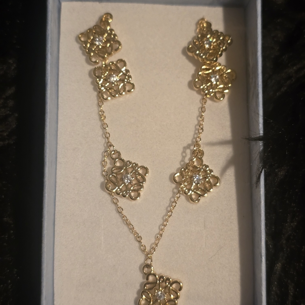 22kgp Dubai Jewelry- Gold Necklace With Intricate Design View 6